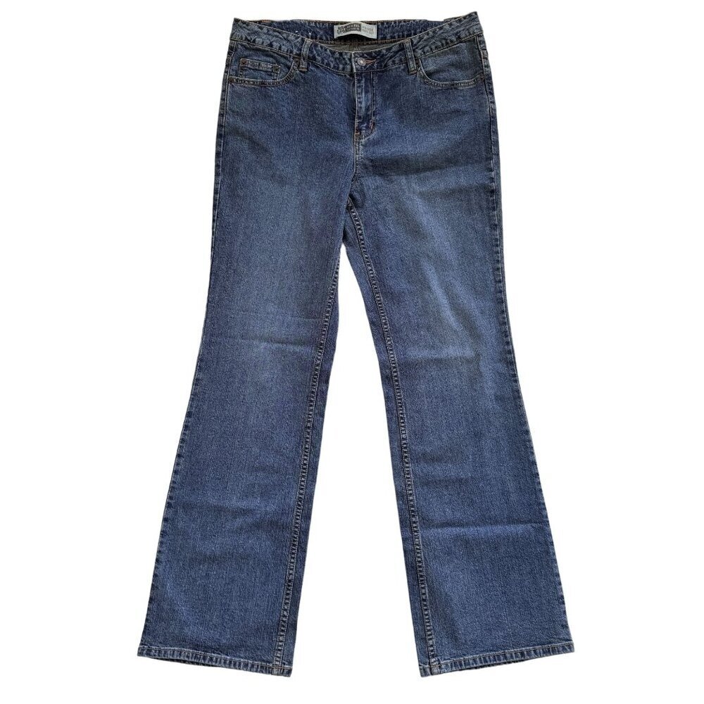Route 66 Original Clothing Co. Jeans Womens Sz 13/14 A Blue‎ Mid-Rise Boot Cut